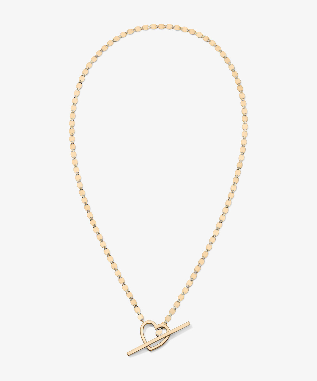 Petit Anjou Double Flat Chain Toggle Necklace - Gold