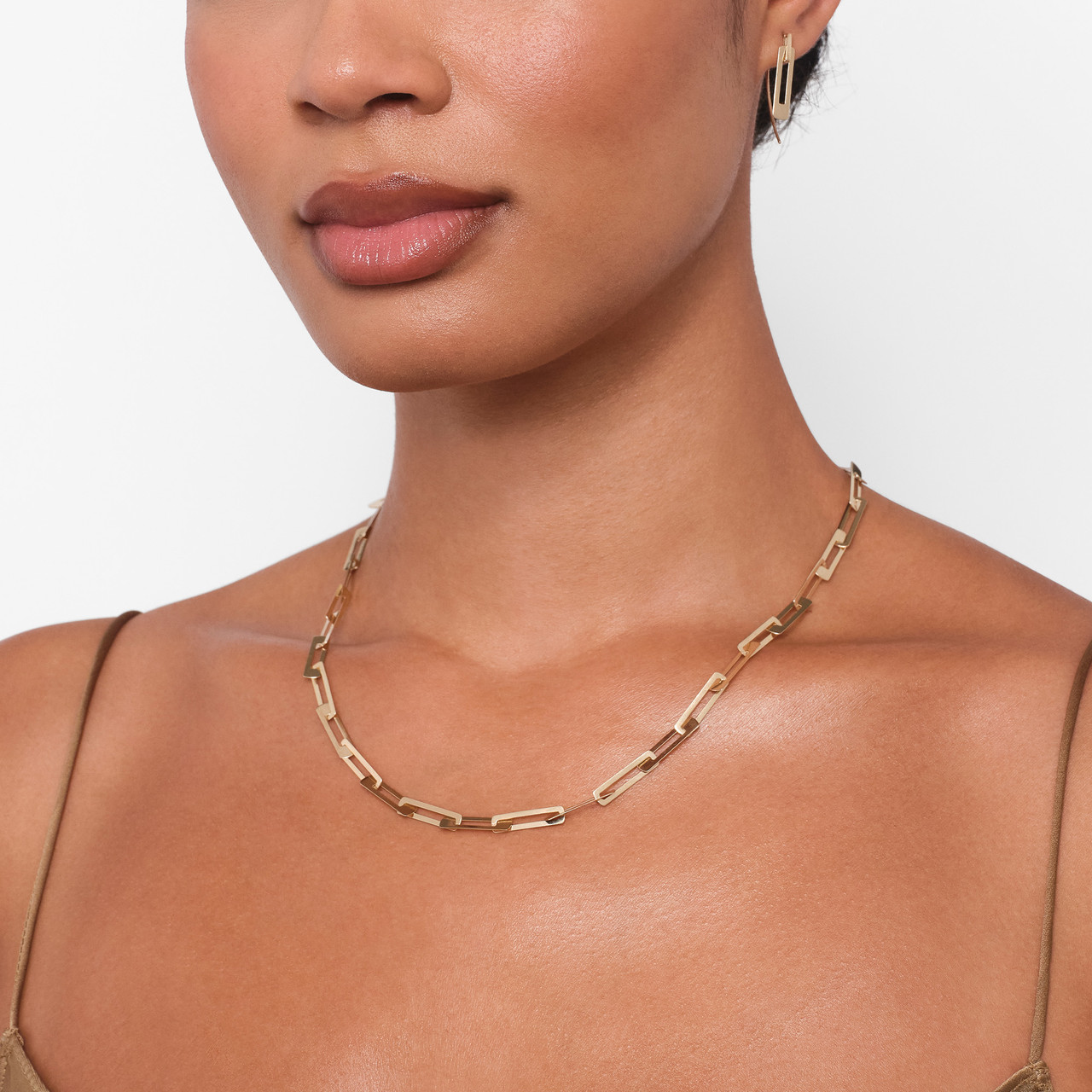 【U LAN】23FW★ [LAN ARCHIVE] 016 Layered clip necklace Parisa Layered Chain Necklace – Sterling Forever
