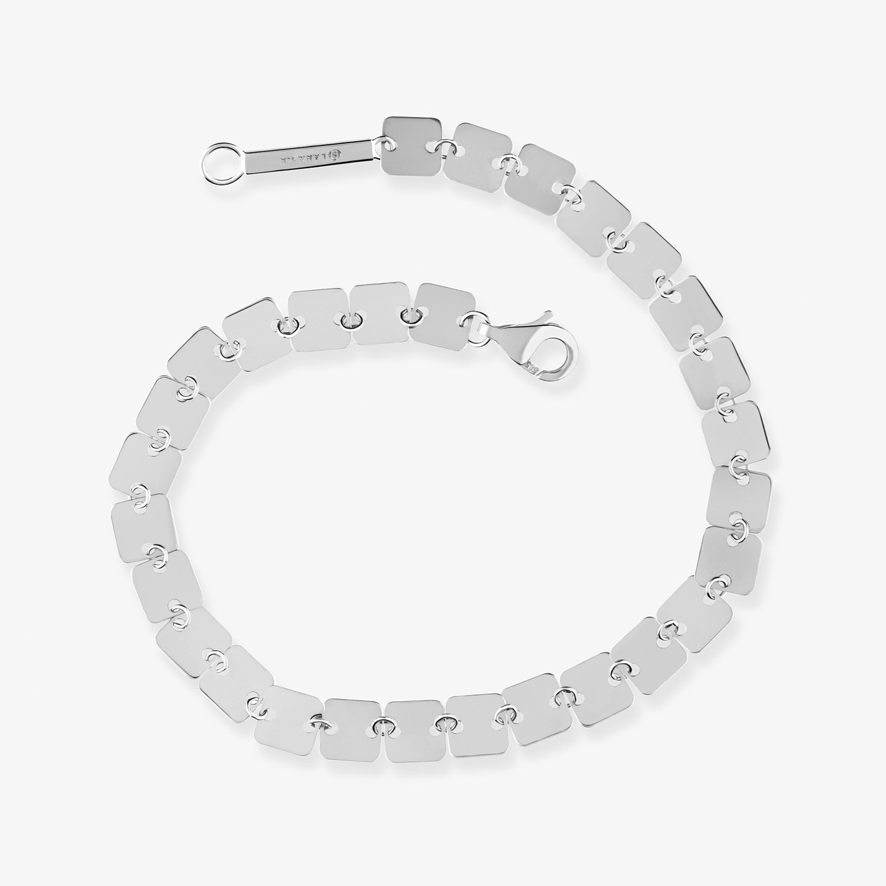 ブレスレット LANARCHIVE Flat leather chain bracelet HTB1TV8QPrrpK1RjSZTEq6AWAVXa7_
