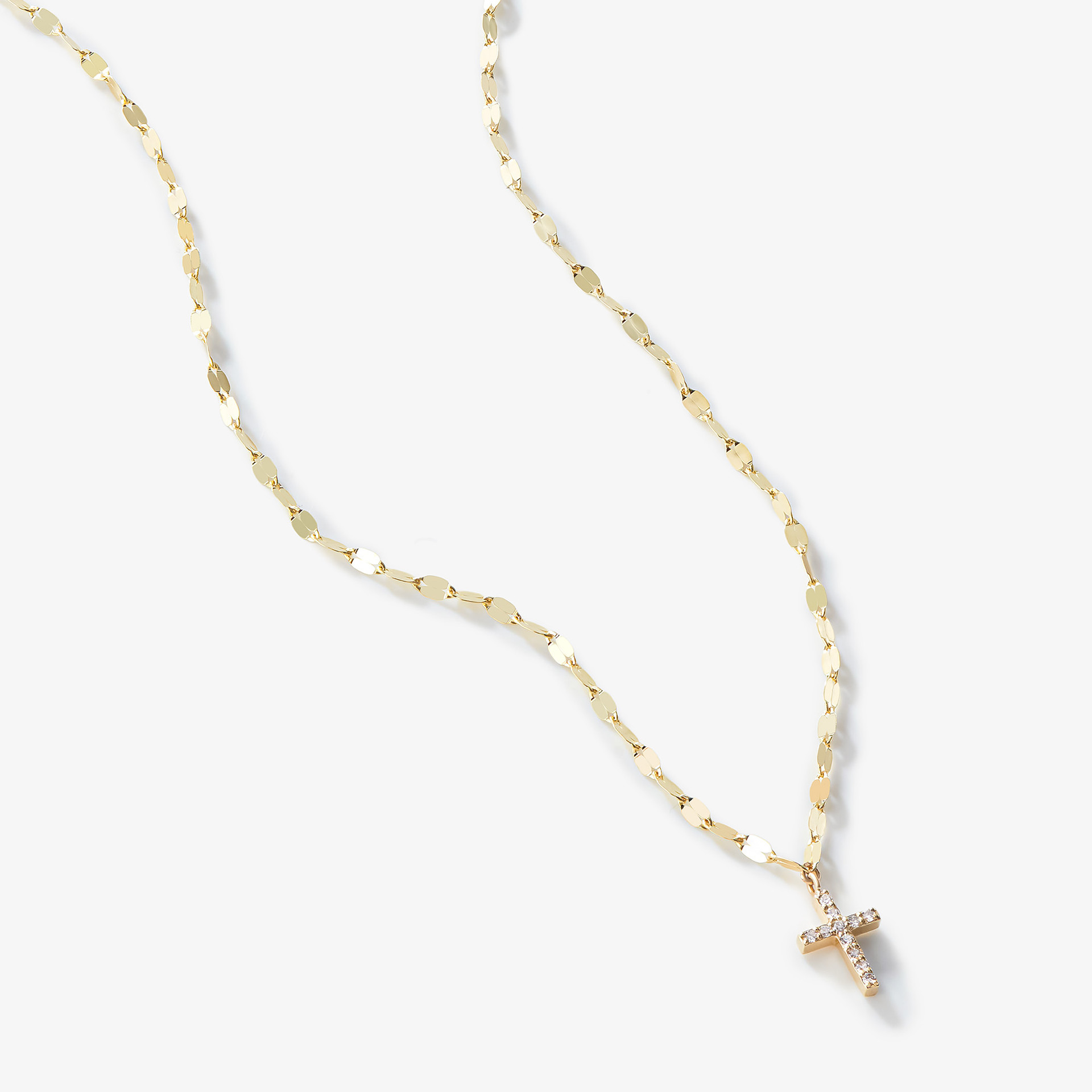 Pave Cross Necklace