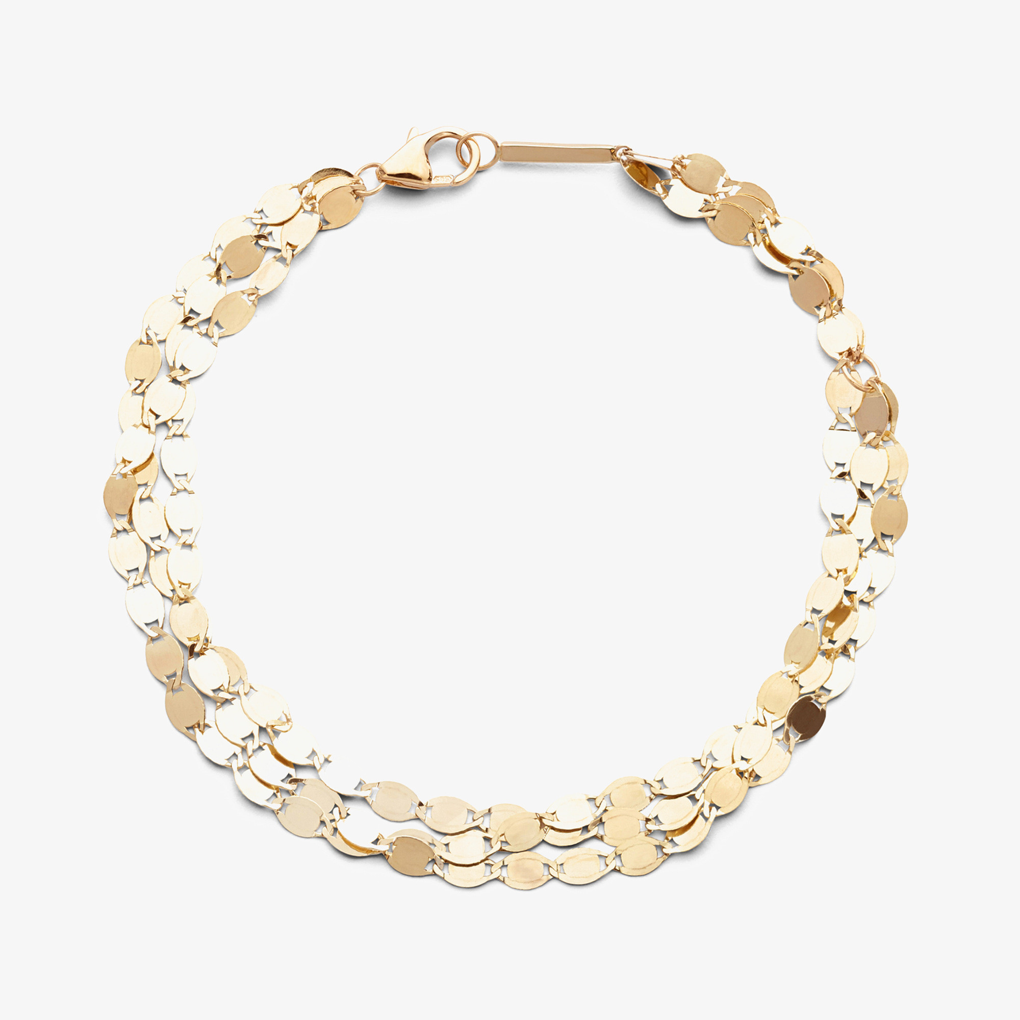 Multi Nude Chain Bracelet
