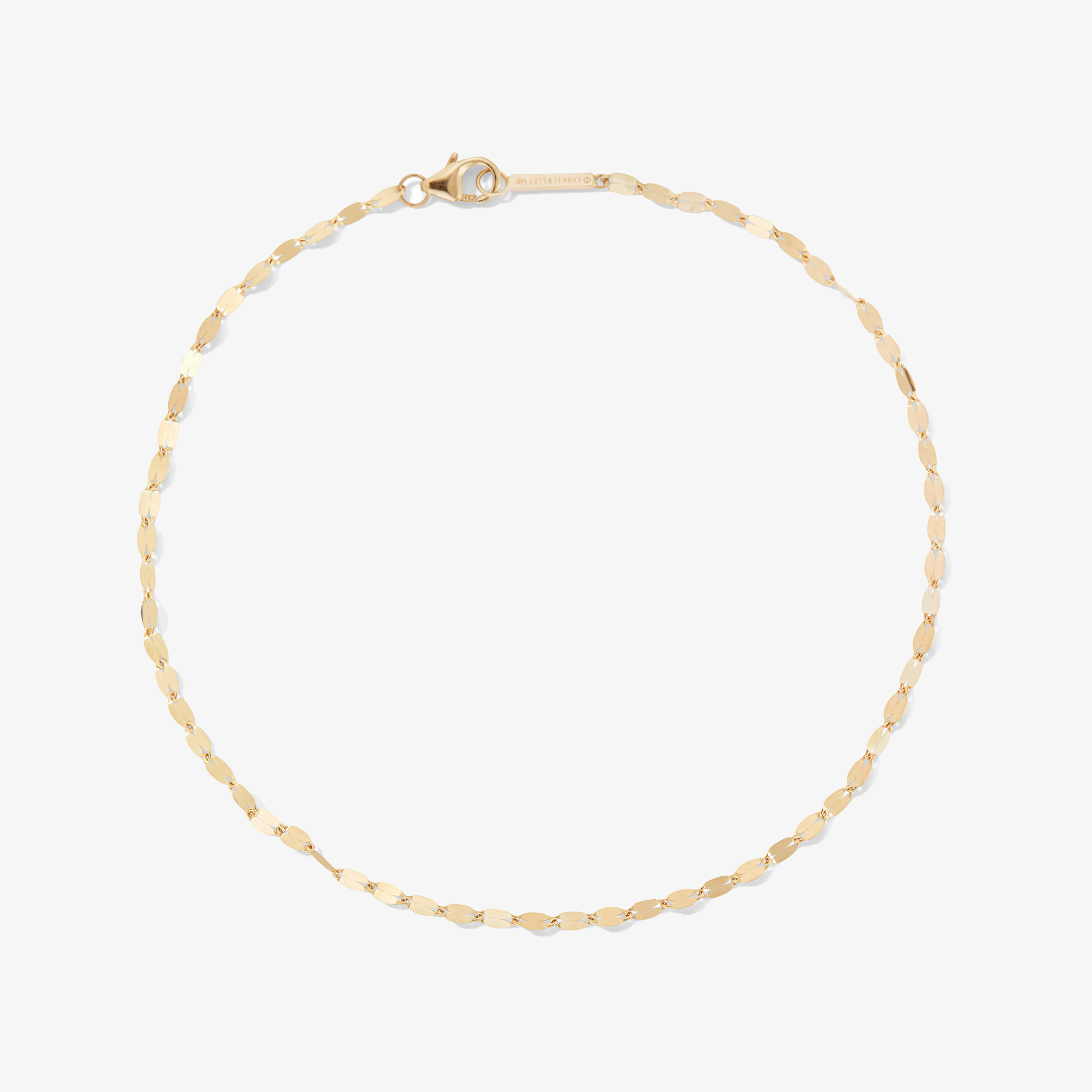 14K yellow gold mega gloss blake chain anklet