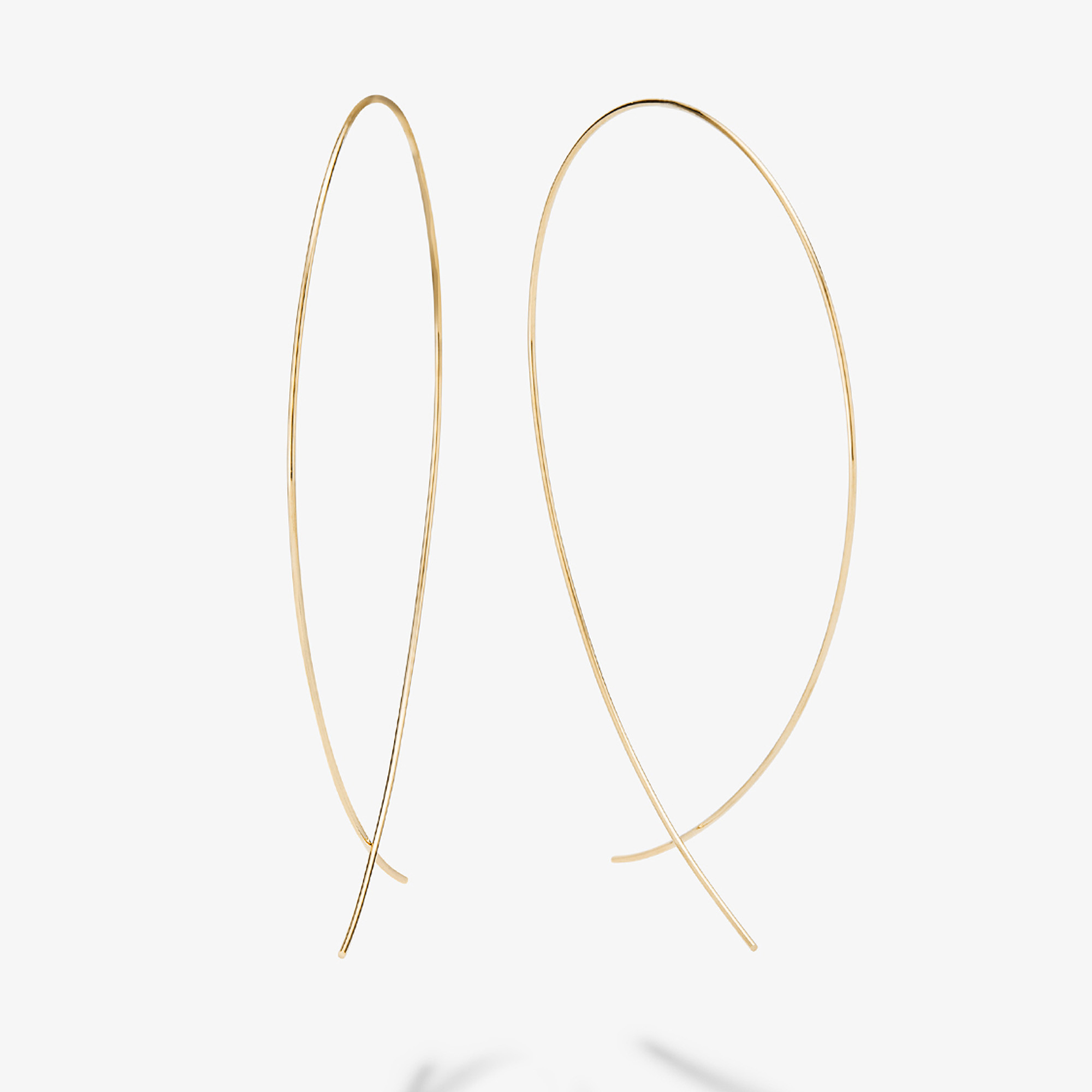 Large Upside Down Hoops