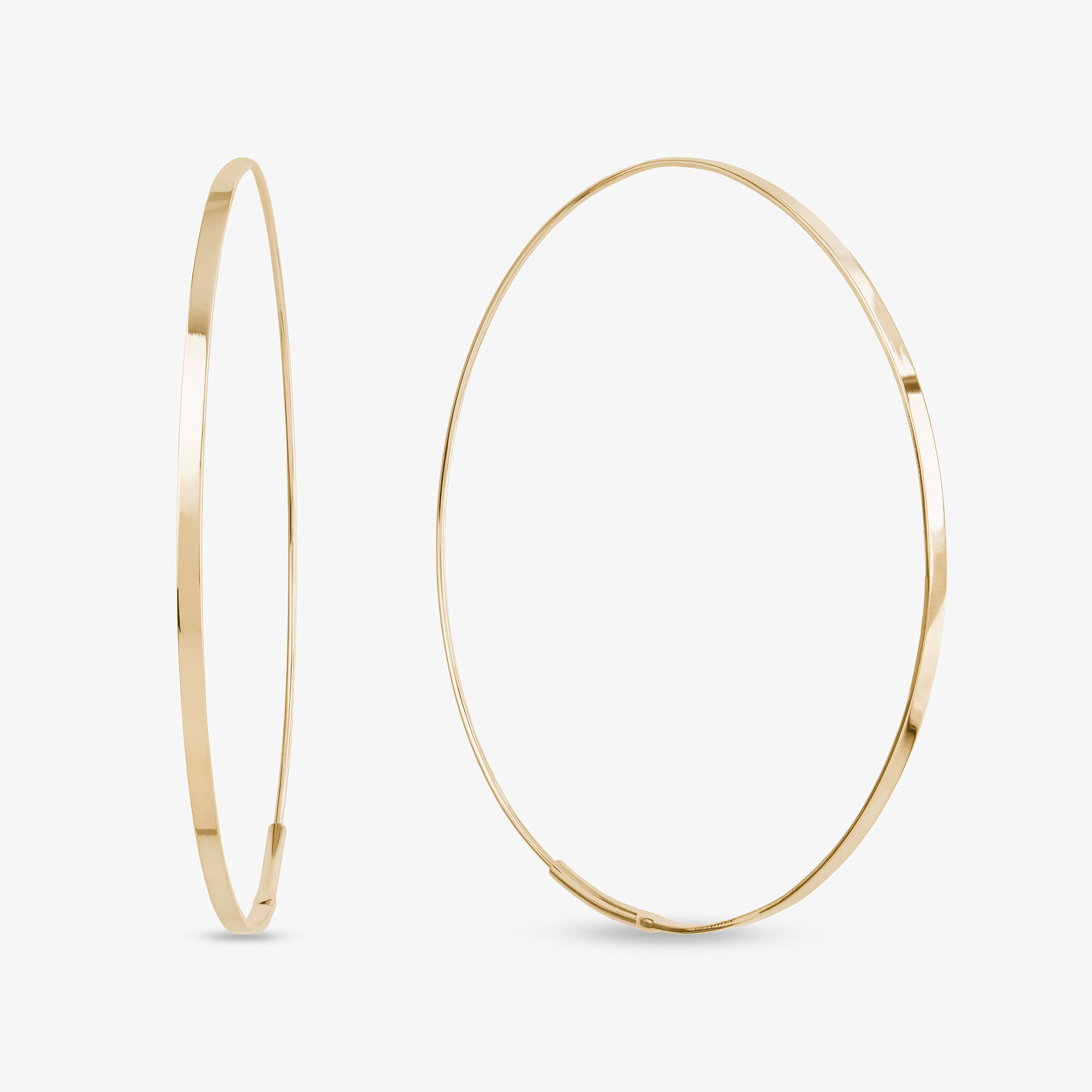 Medium Flat Magic Hoops