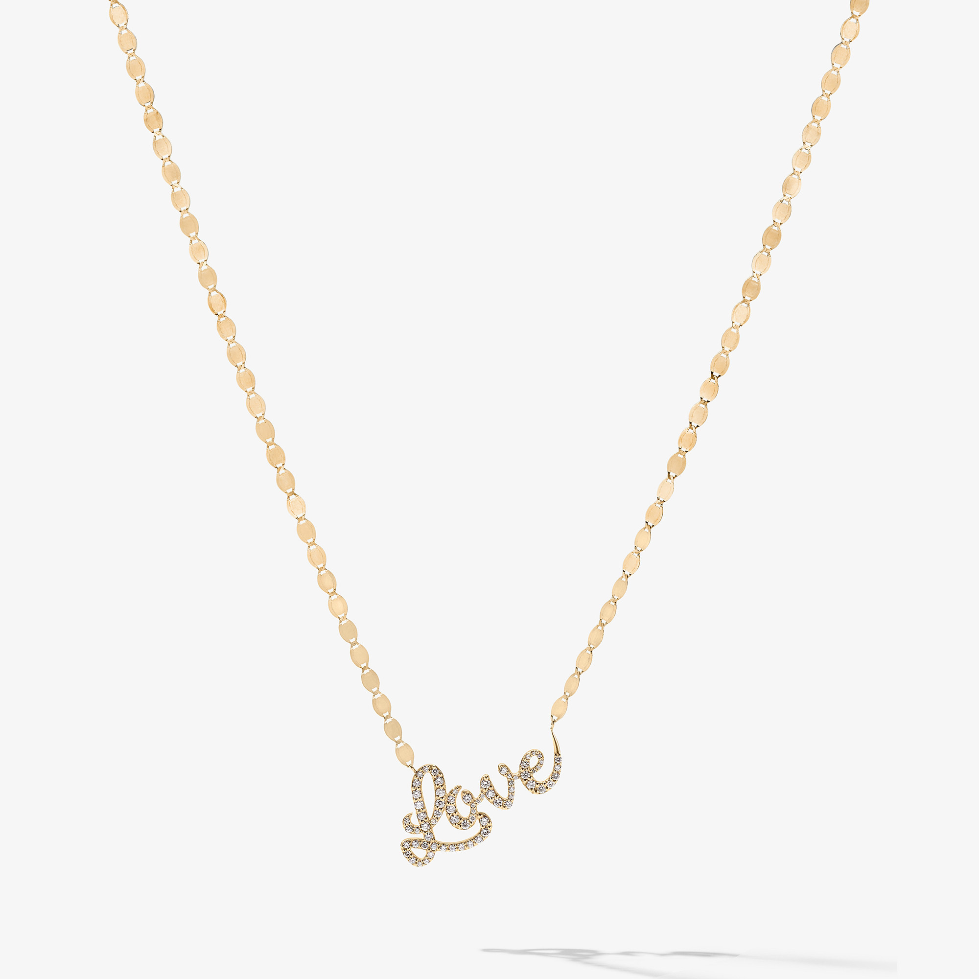 FLAWLESS CURSIVE LOVE NECKLACE 1