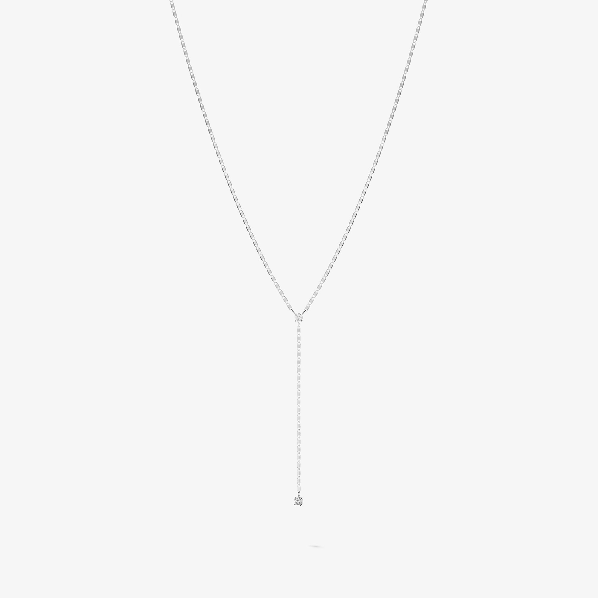 SOLO DIAMOND PETITE MALIBU LARIAT NECKLACE