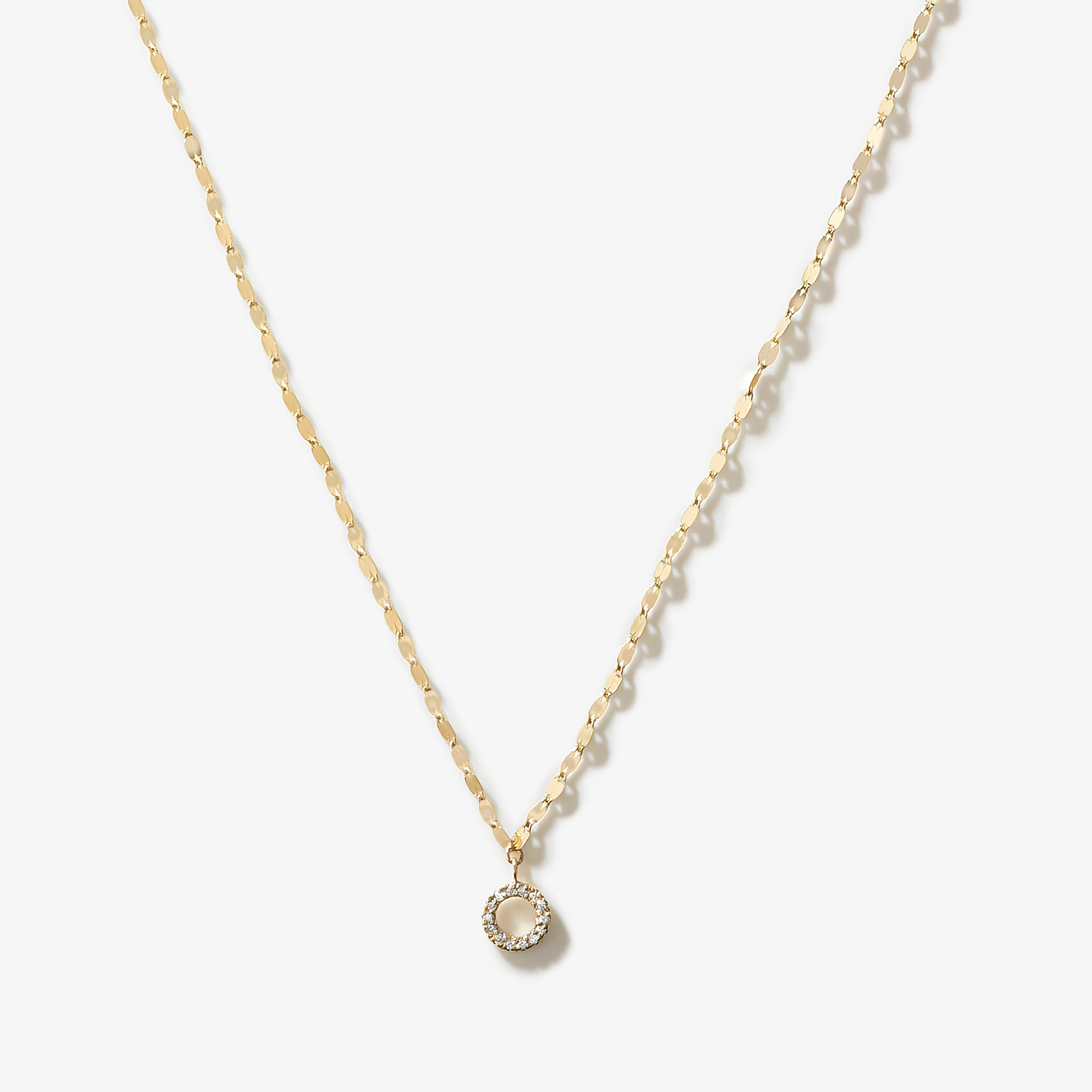 CUSP PENDANT DIAMOND NECKLACE