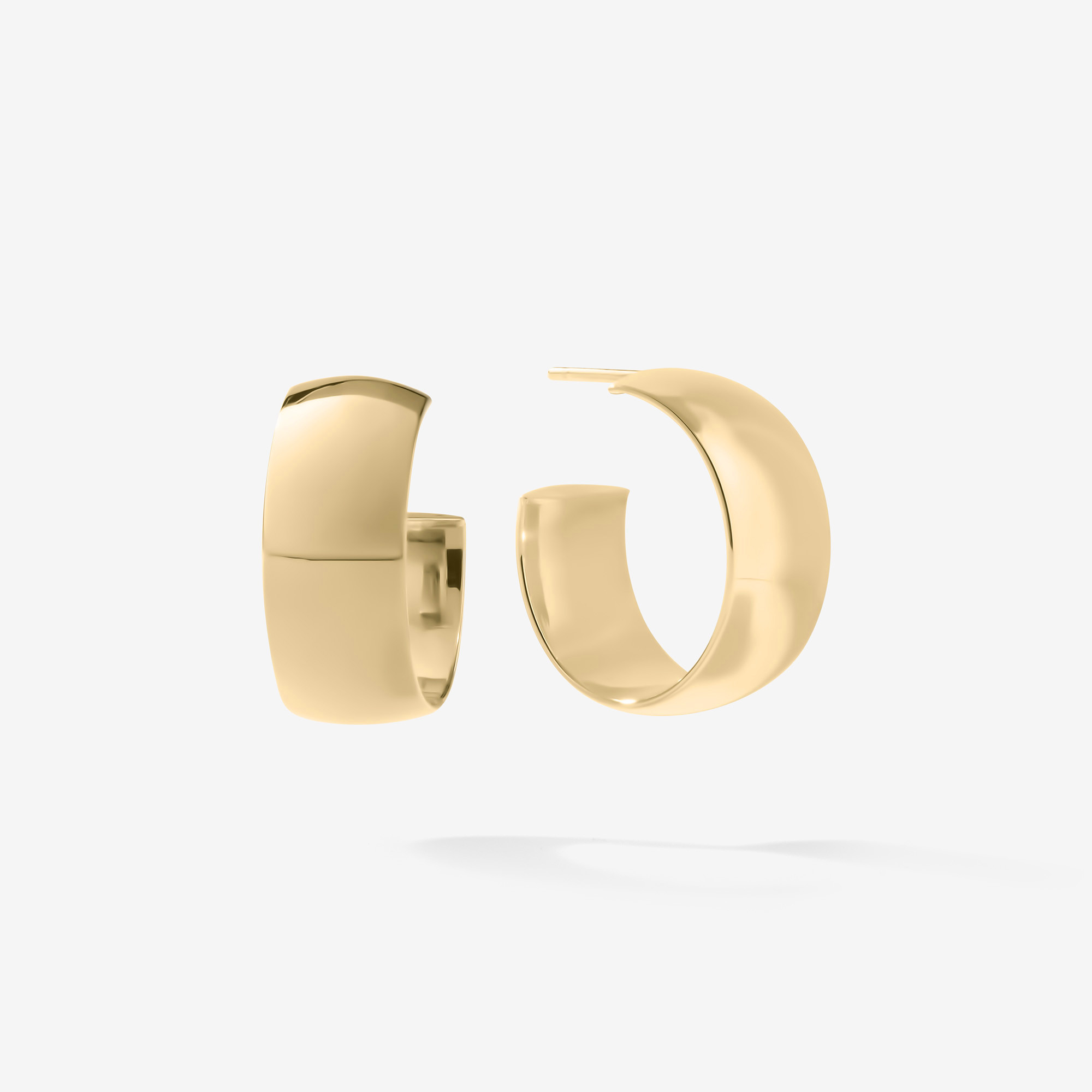 25MM CURVED BOLD HOLLOW HOOPS