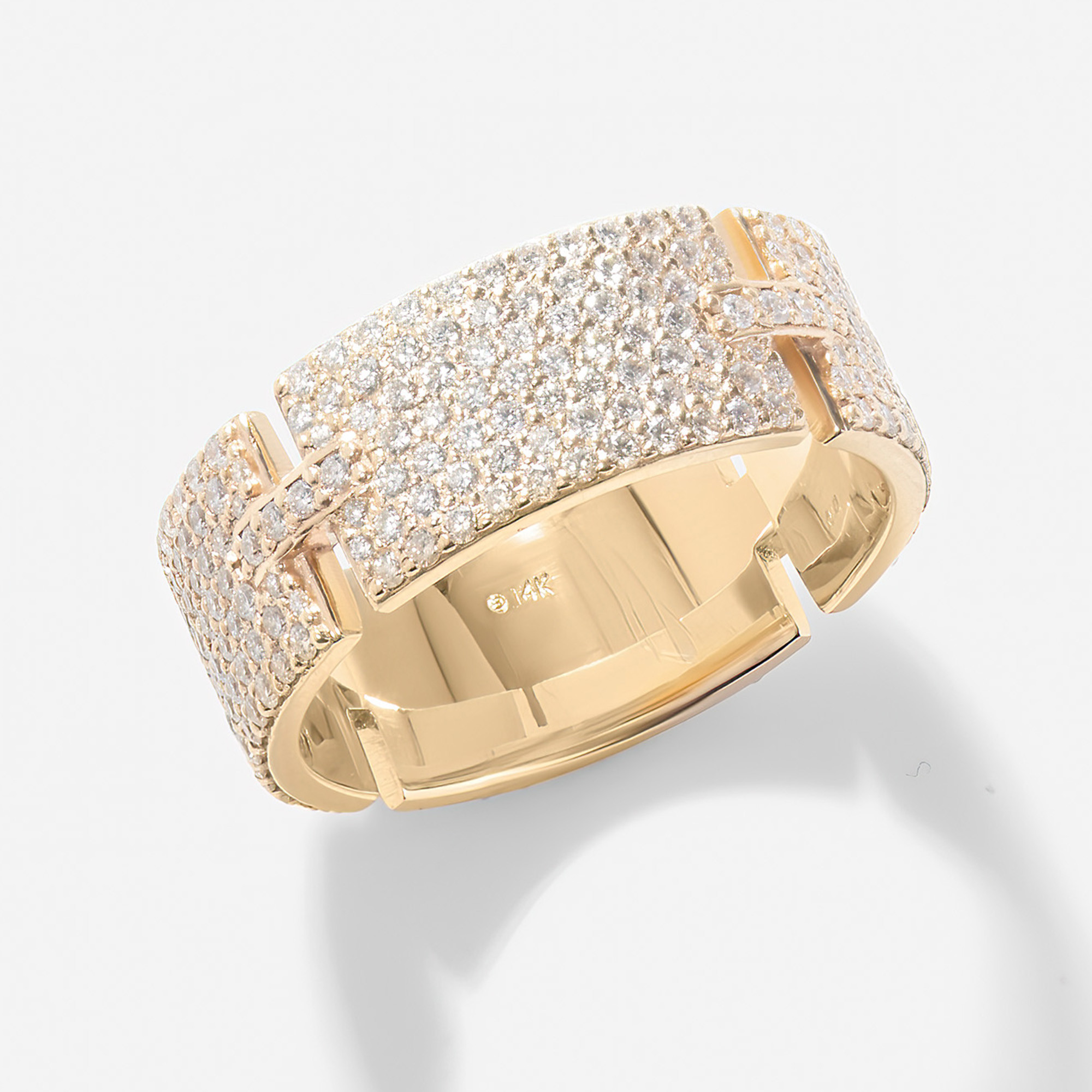 FLAWLESS DIAMOND VANITY TAG RING