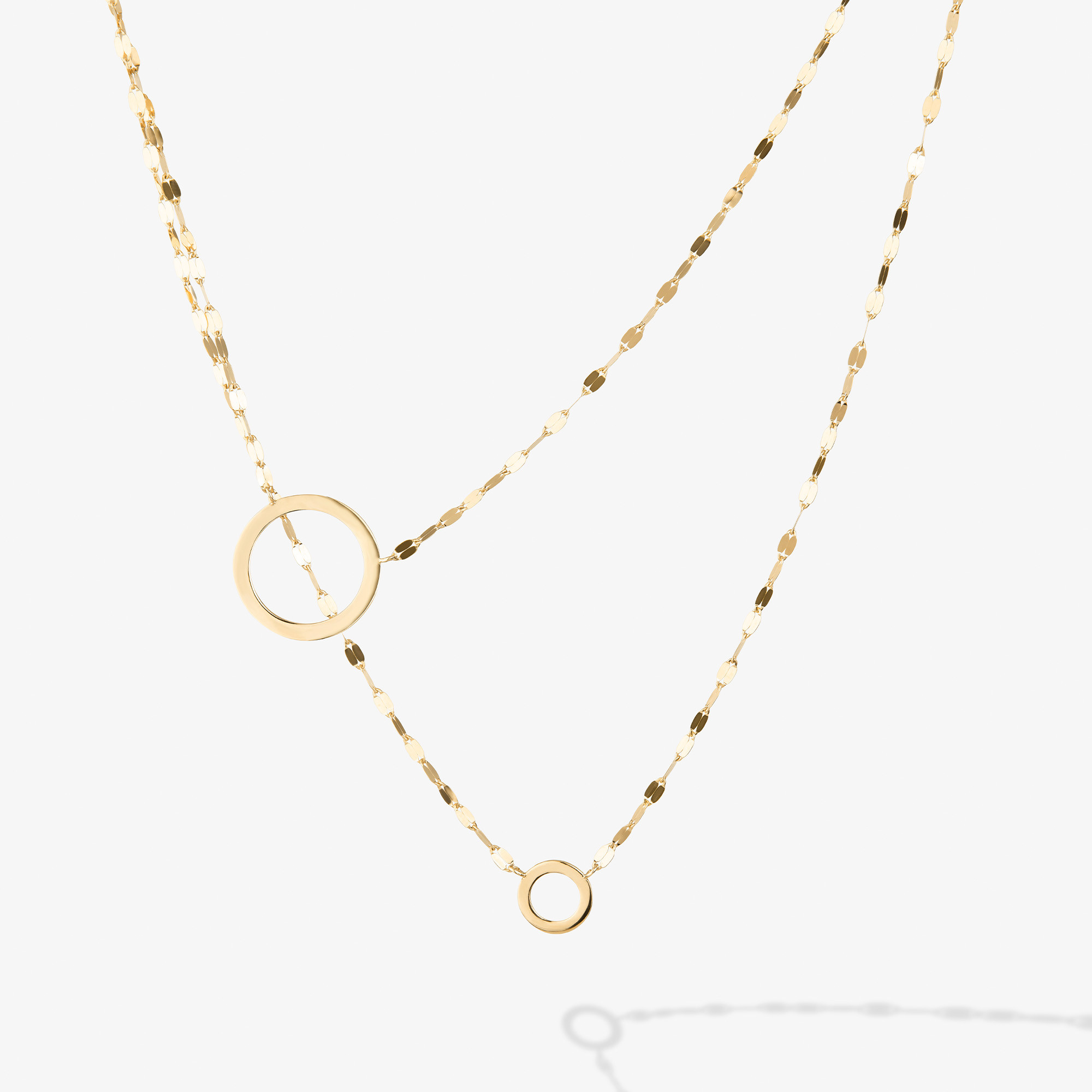 Two to Tango Circle Necklace