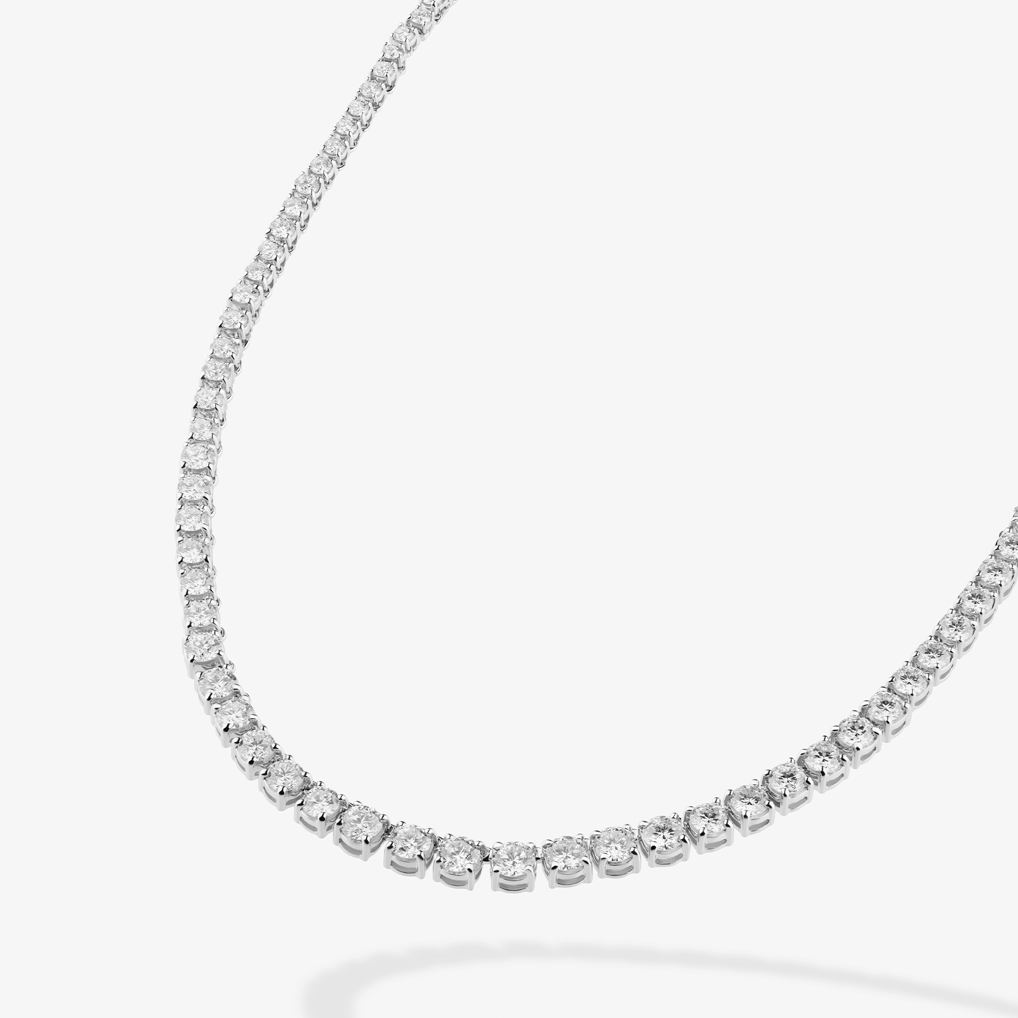 Graduating Diamond Tennis Necklace
