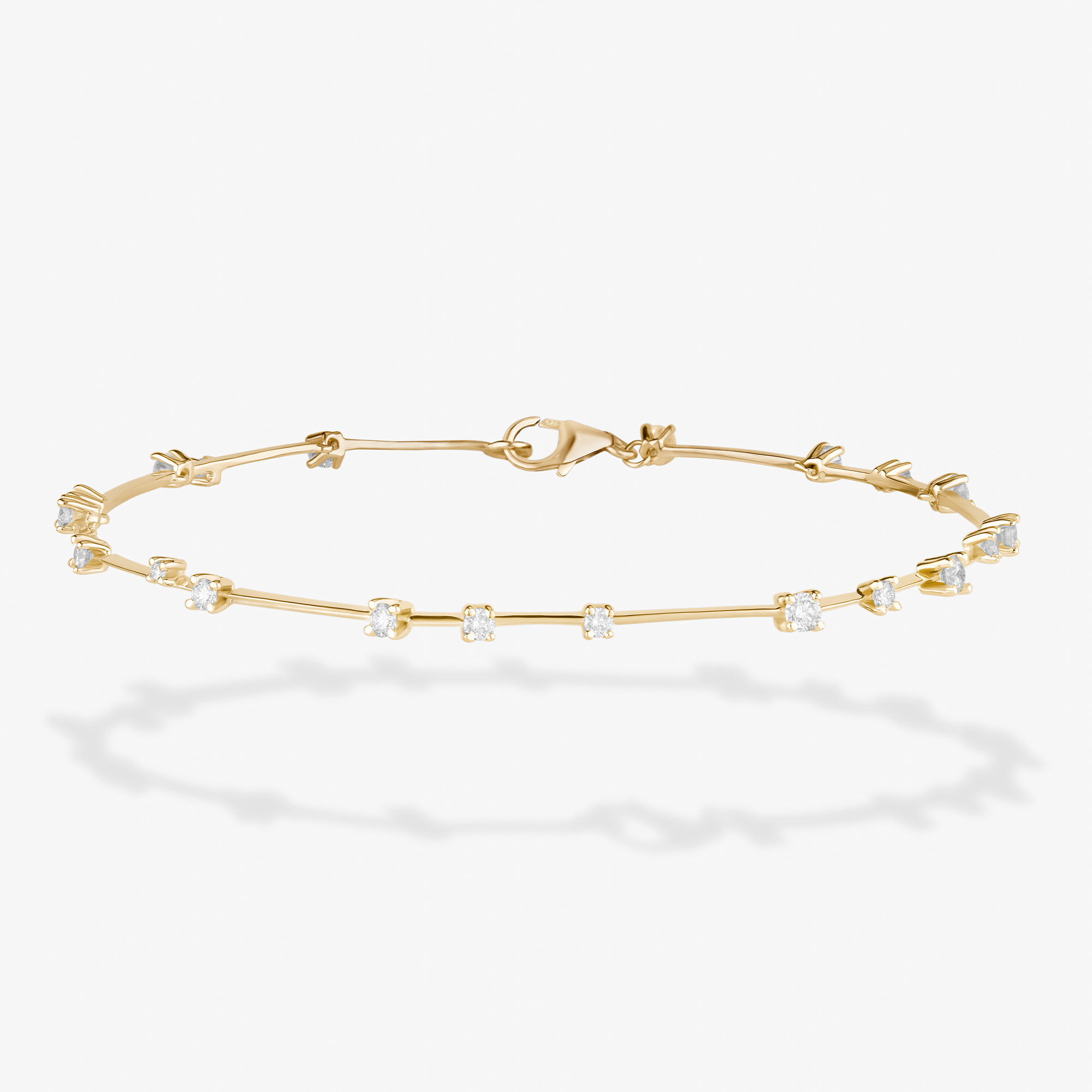 SOLO DIAMOND MOVEABLE BAR BRACELET