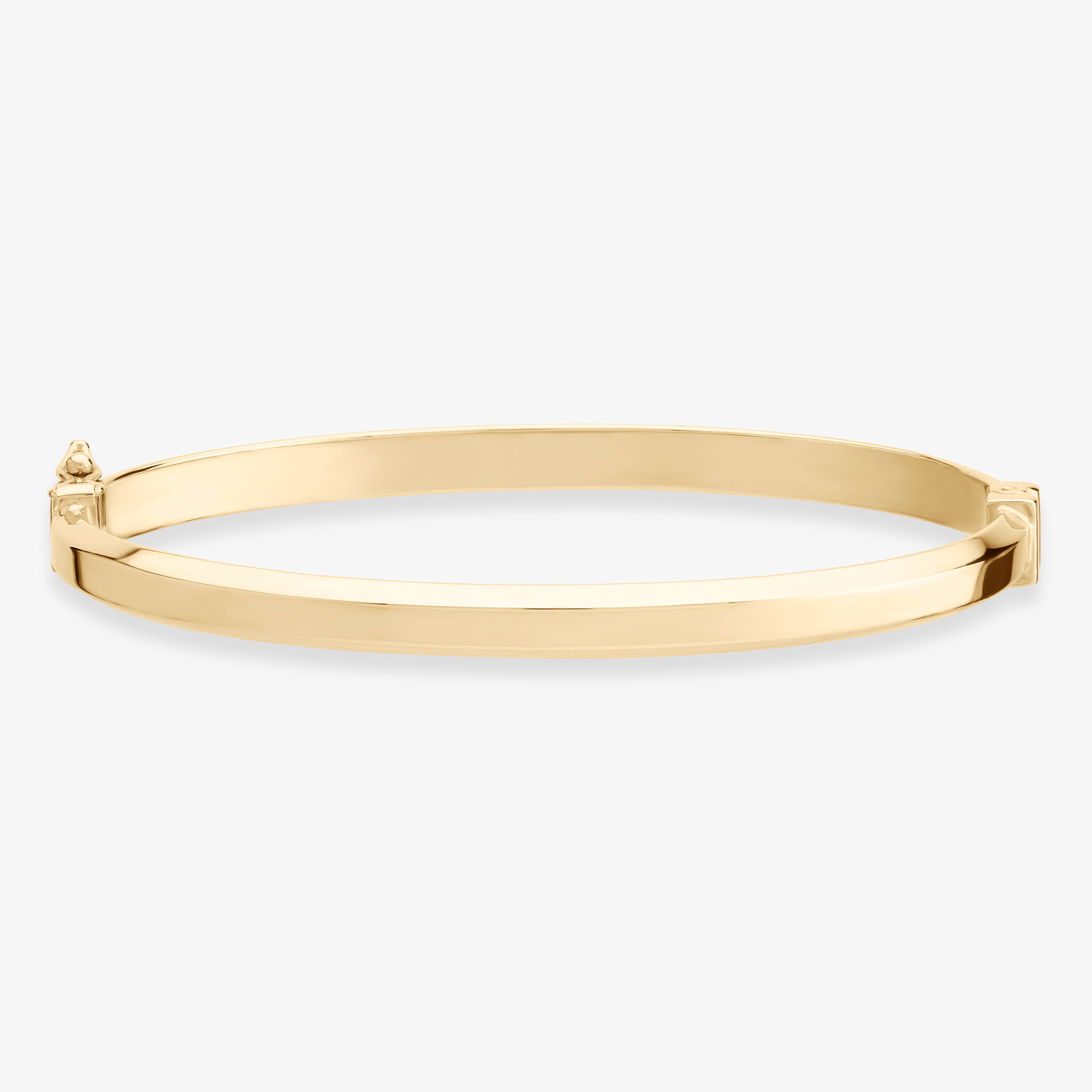 EDGED HOLLOW HINGE BANGLE