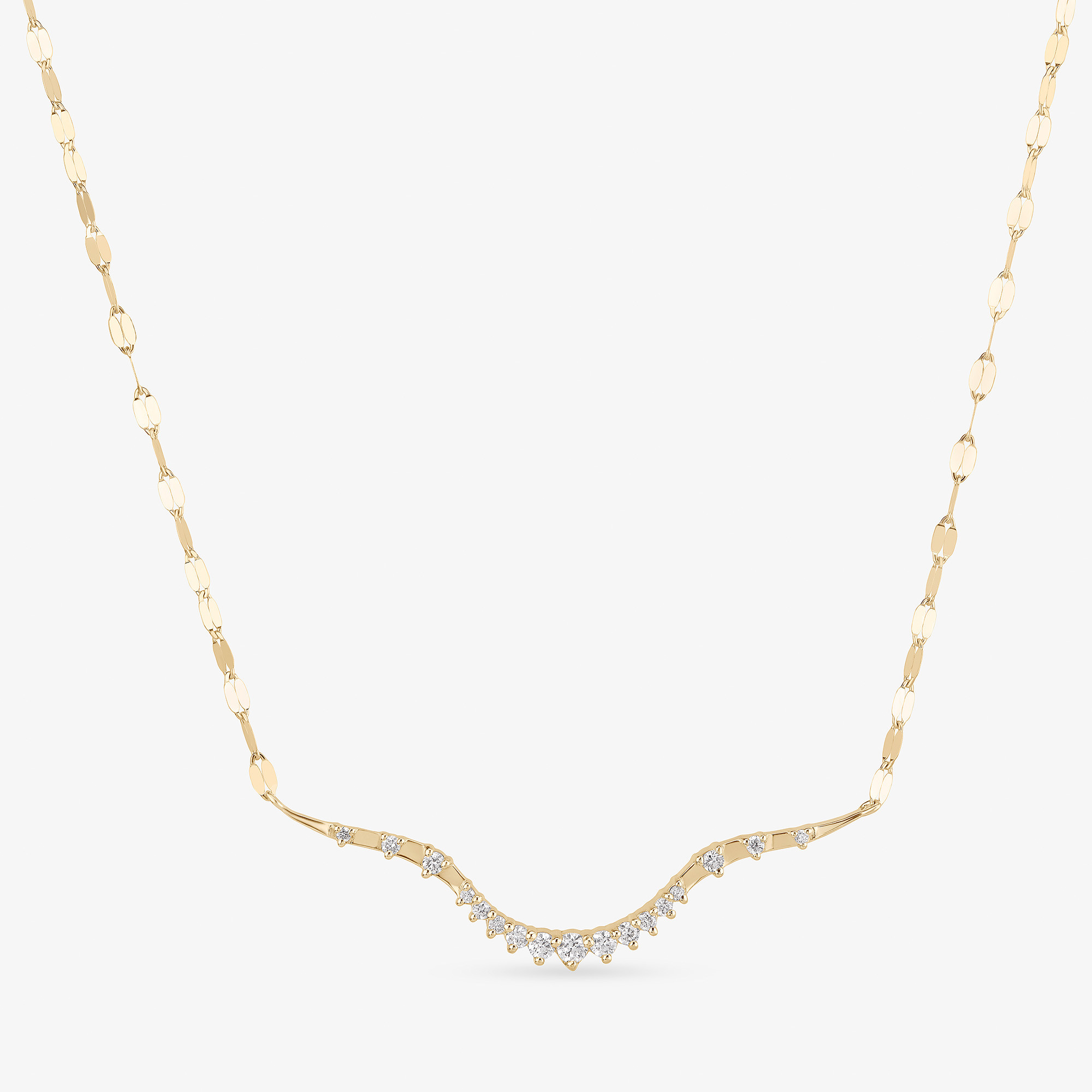 CURVED SOLO DIAMOND CONSTELLATION NECKLACE
