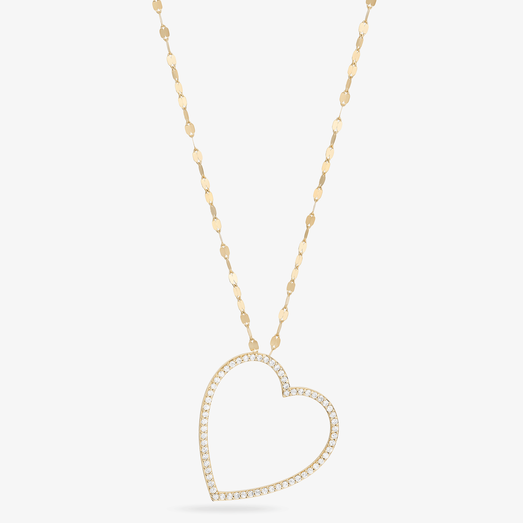 DIAMOND OPEN HEART NECKLACE