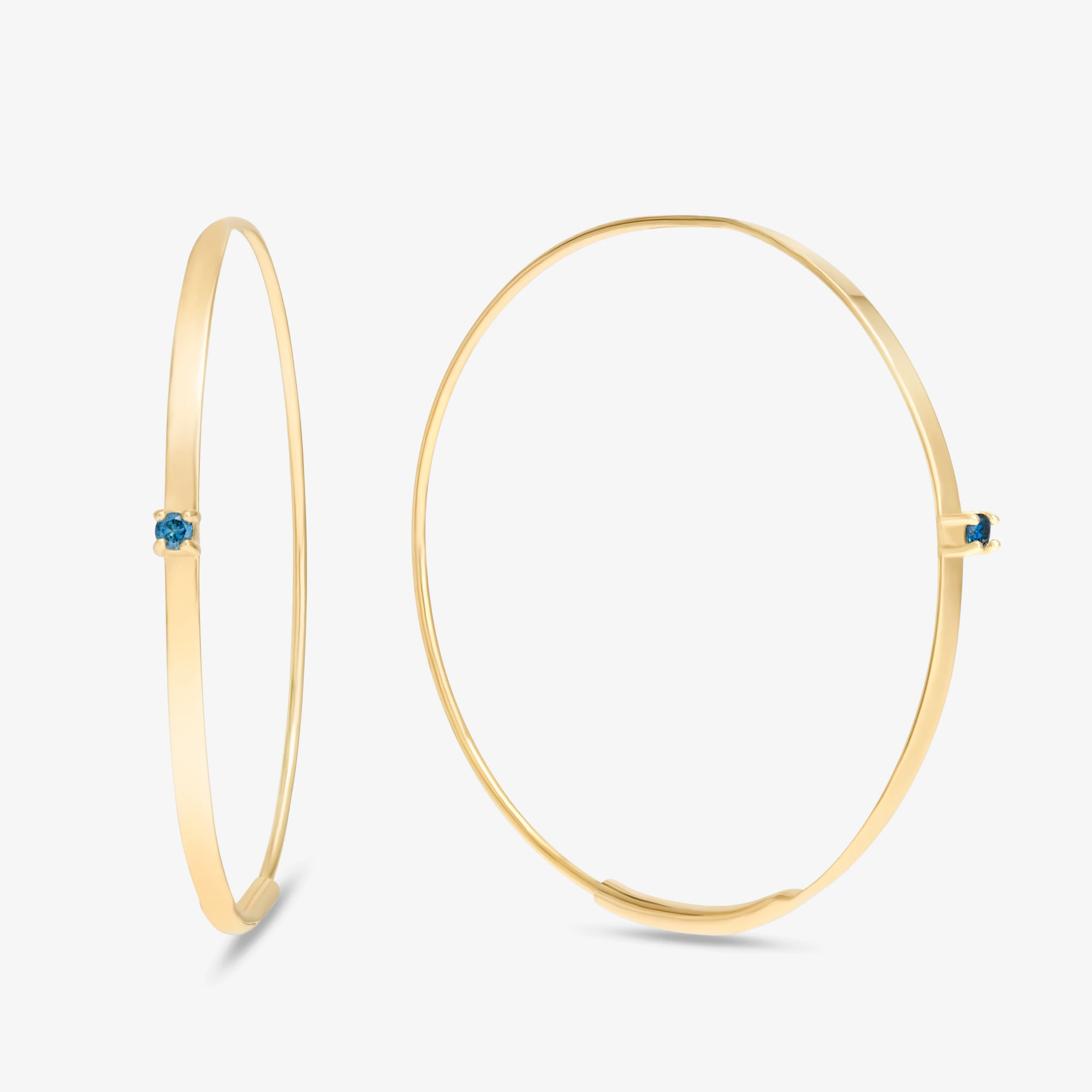 BLUE DIAMOND FLAT SMALL MAGIC HOOPS™