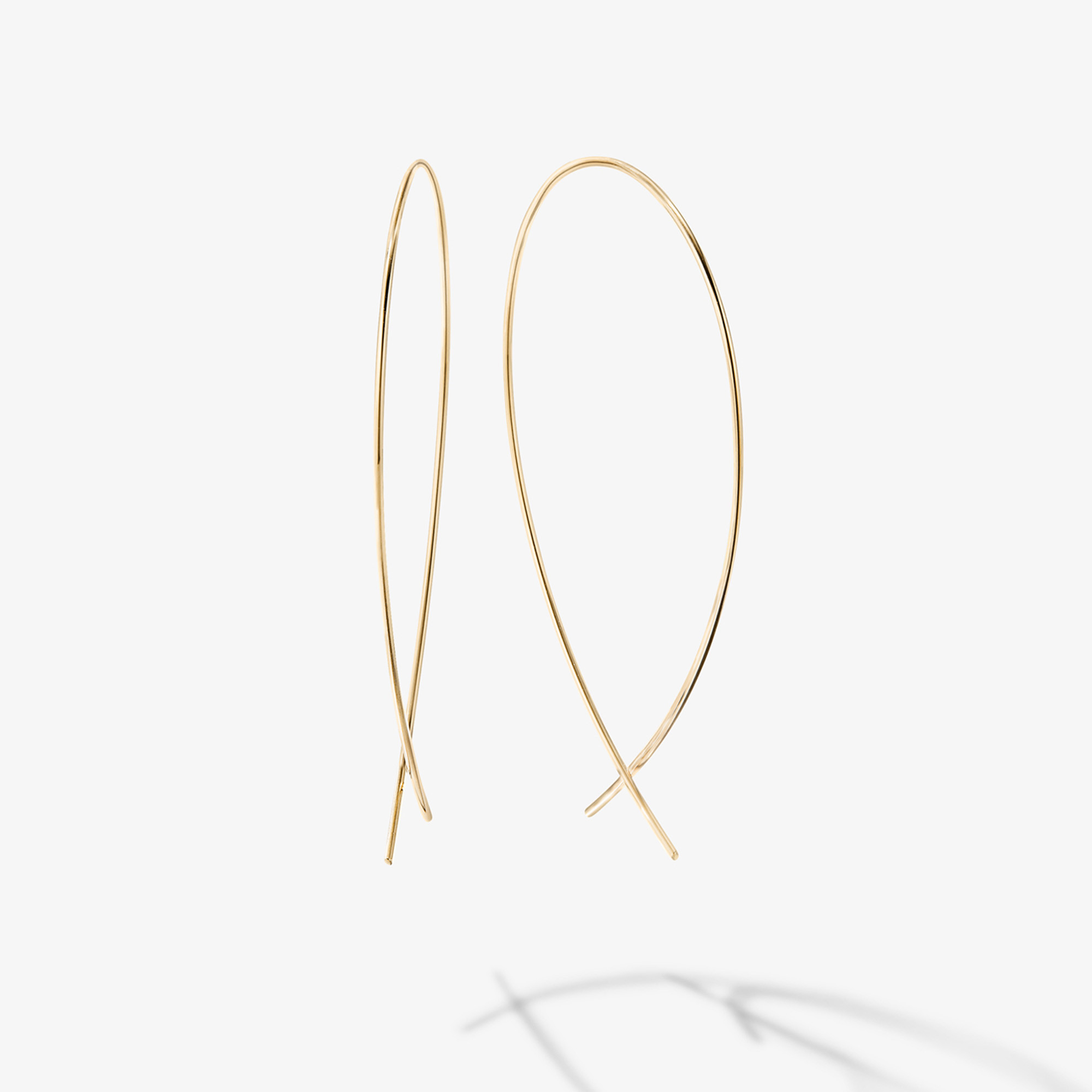 SMALL UPSIDE DOWN HOOPS - LANA