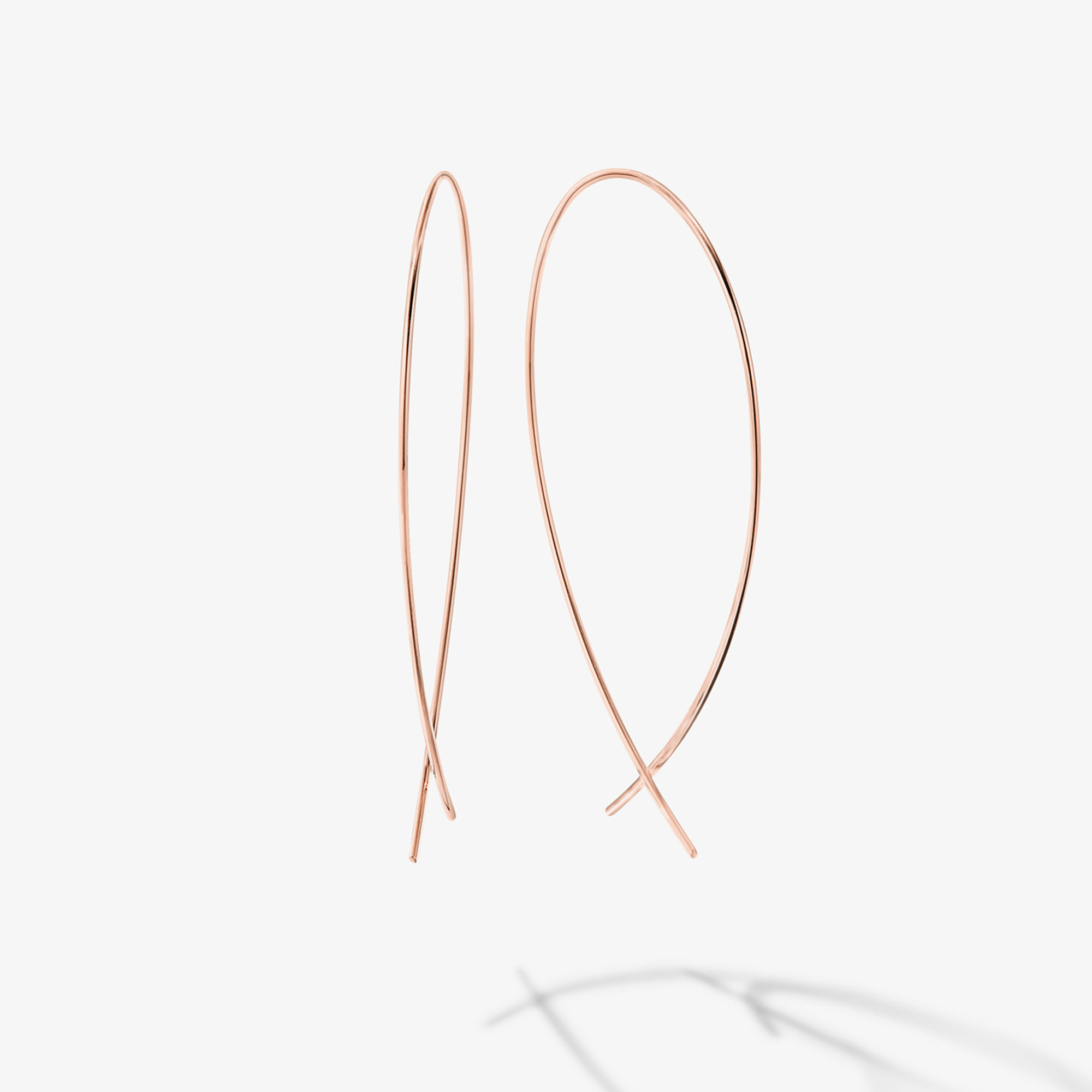SMALL UPSIDE DOWN HOOPS - LANA