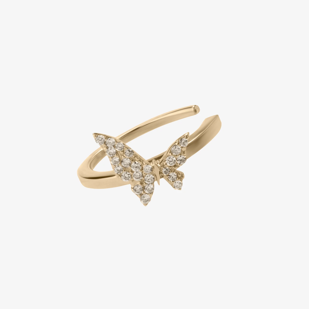 DIAMOND BUTTERFLY EAR CUFF