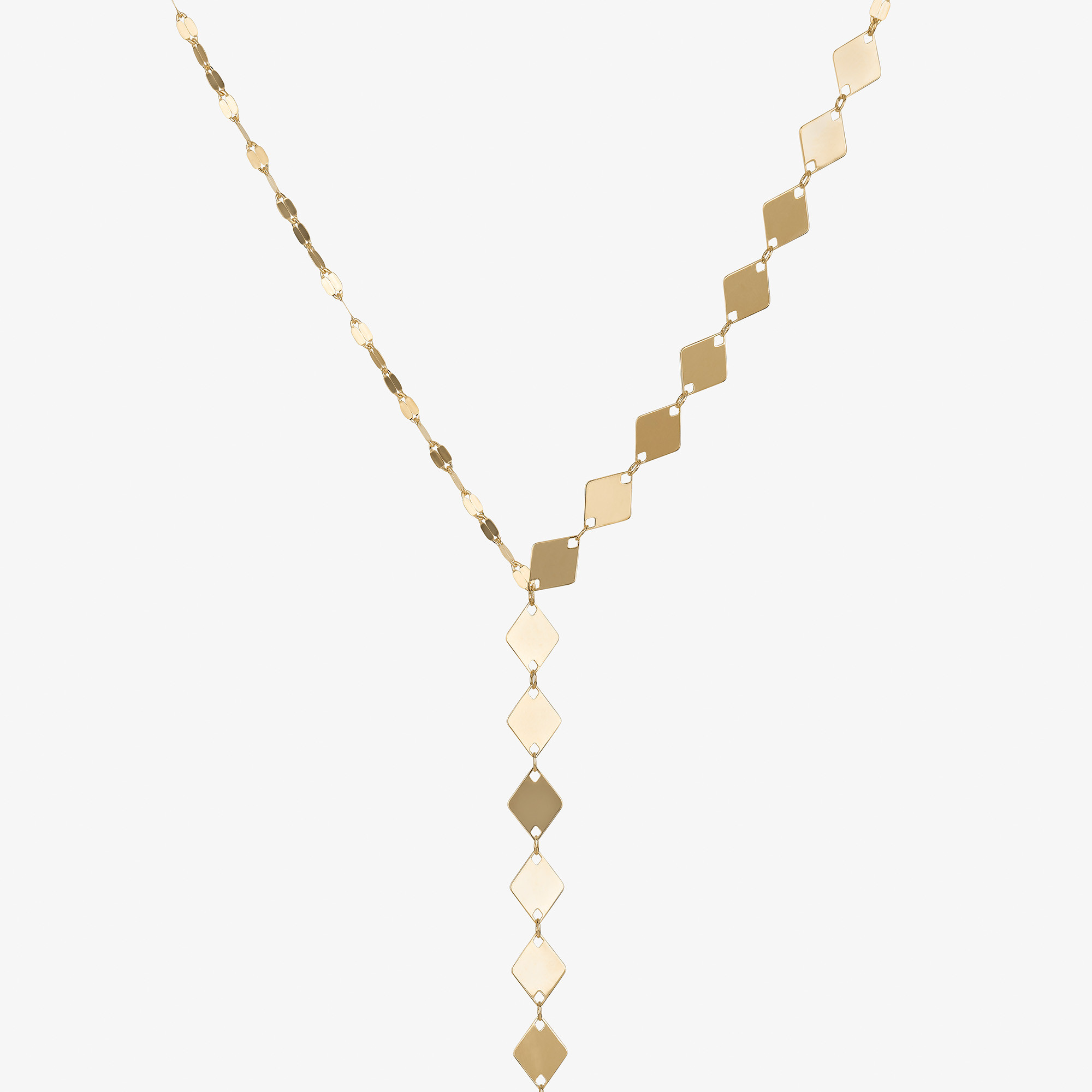 KITE AND BLAKE CHAIN REMIX LARIAT NECKLACE