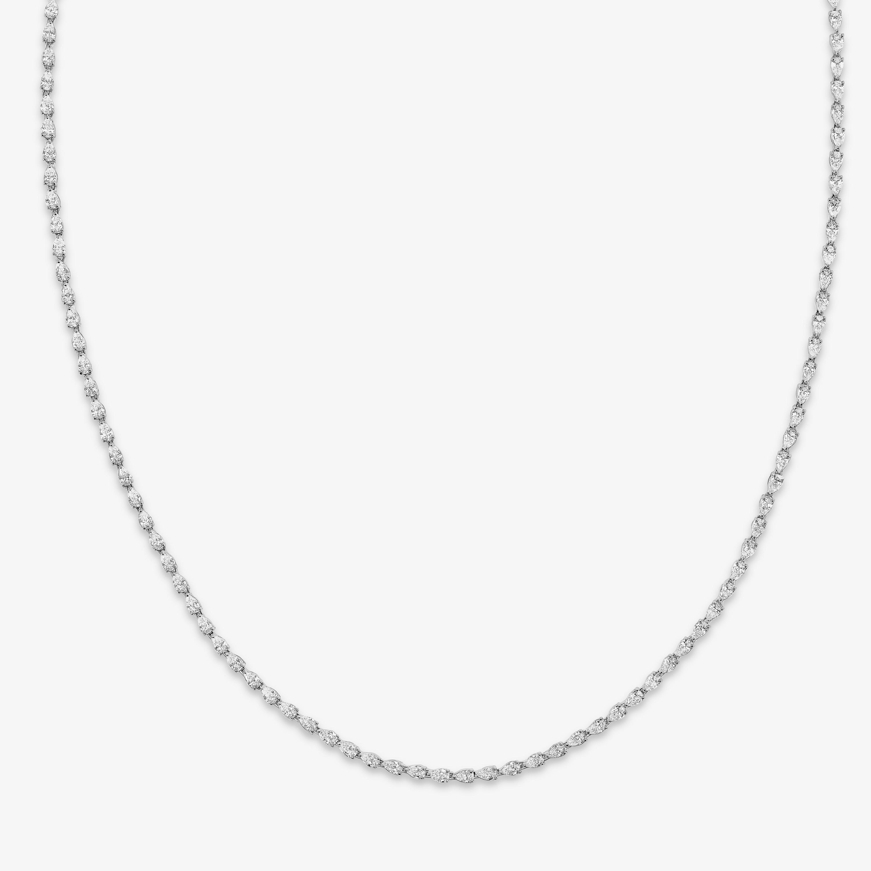 PEAR CUT DIAMOND TENNIS NECKLACE