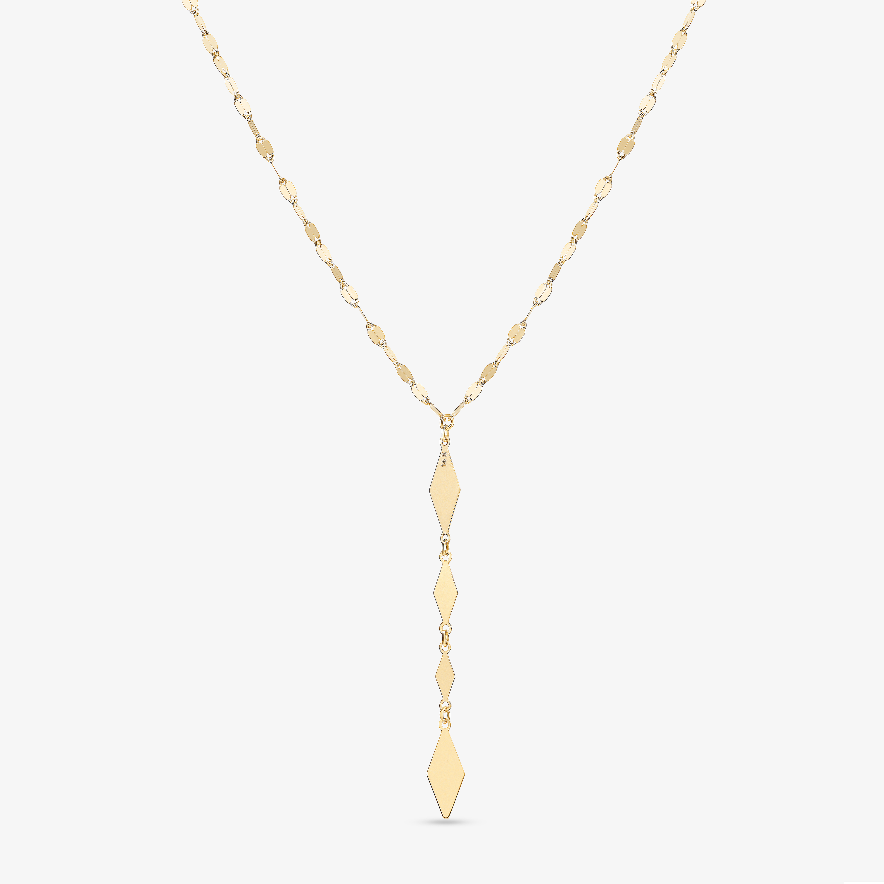 GEOMETRIC & BLAKE® CHAIN LARIAT NECKLACE