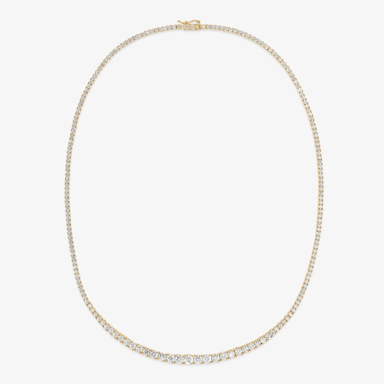 GRADUATED DIAMOND TENNIS NECKLACE