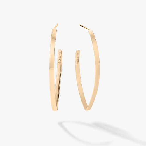 Small Thick Flat Blake Hoops-1