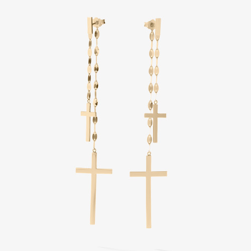 DOUBLE CROSS MEGA GLOSS BLAKE LINEAR EARRINGS - 1