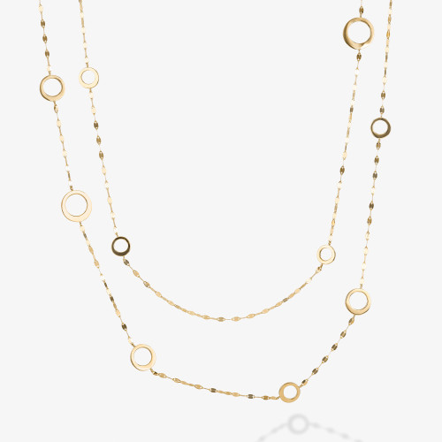 Double Strand Tango Circle Necklace