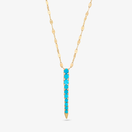 GRADUATING TURQUOISE DROP NECKLACE