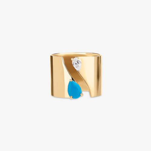 SOLO TURQUOISE & DIAMOND CIGAR BAND