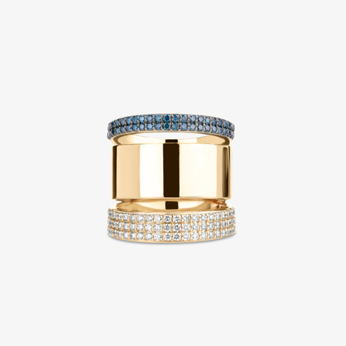 DENIM BLUE DIAMOND VANITY RING