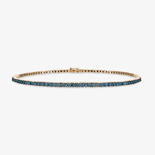 DENIM BLUE DIAMOND TENNIS BRACELET