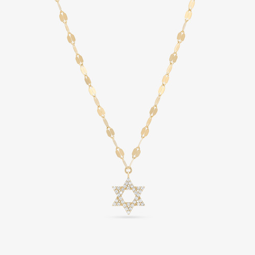 MINI STAR OF DAVID DIAMOND NECKLACE