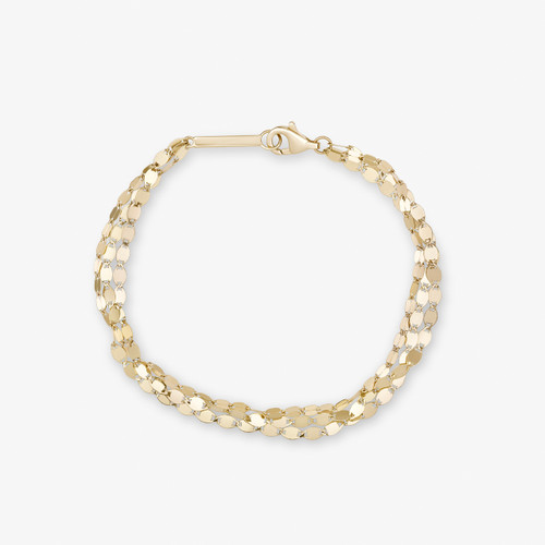 TRIPLE STRAND BLAKE & PETITE NUDE BRACELET