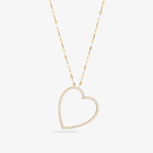 DIAMOND OPEN HEART NECKLACE