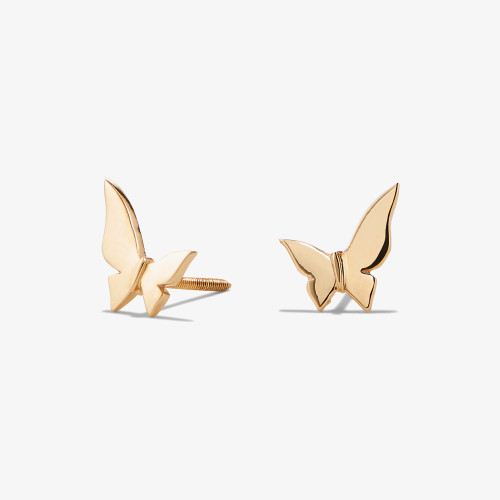 Lana Girl Mini Butterfly Stud Earrings-1