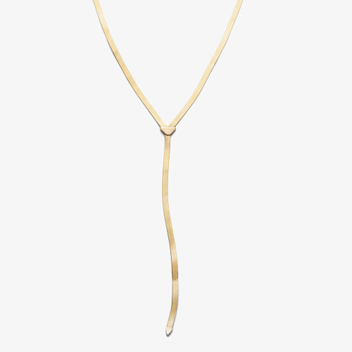 Liquid Gold Thin Lariat - Lana Jewelry