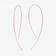 14K rose gold hooked on hoops