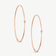 14K rose gold magic hoops small with diamonds