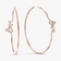 14K rose gold xl diamond love hoops
