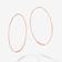 14K rose gold magic hoops small