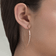 Upside down hoops large flat - on model