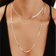 Nude chain choker necklace - on model