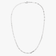 14K white gold nude chain choker necklace