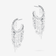 14K white gold blake fringe huggies