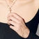 Multi mega gloss blake diamond hand lariat - on model