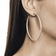 Vanity diamond hoops - on model