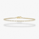 14K yellow gold baguette diamond tennis bracelet
